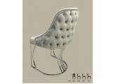 neva metal sandalye ahşap papel metal ayaklı krom kaplamalı
